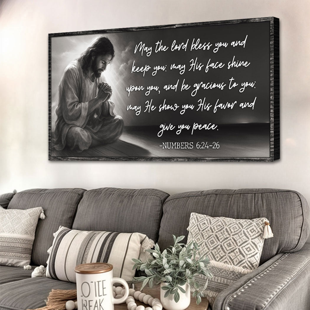Numbers 6:24-26 - May The Lord Bless You Faith Sign II by Tailored Canvases