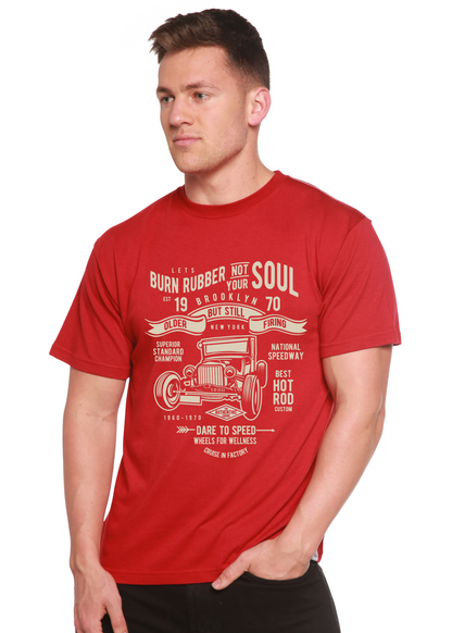Burn Rubber men's bamboo graphic T-shirt – view 5