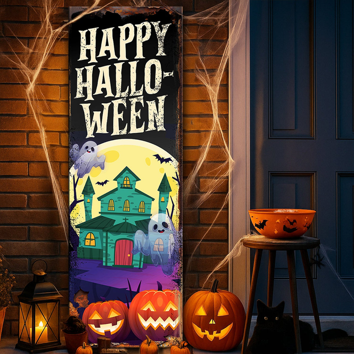 Halloween Welcome Sign by Tailored Canvases