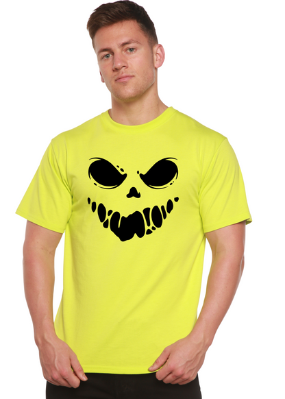 Halloween Boo men's bamboo graphic T-shirt – view 4