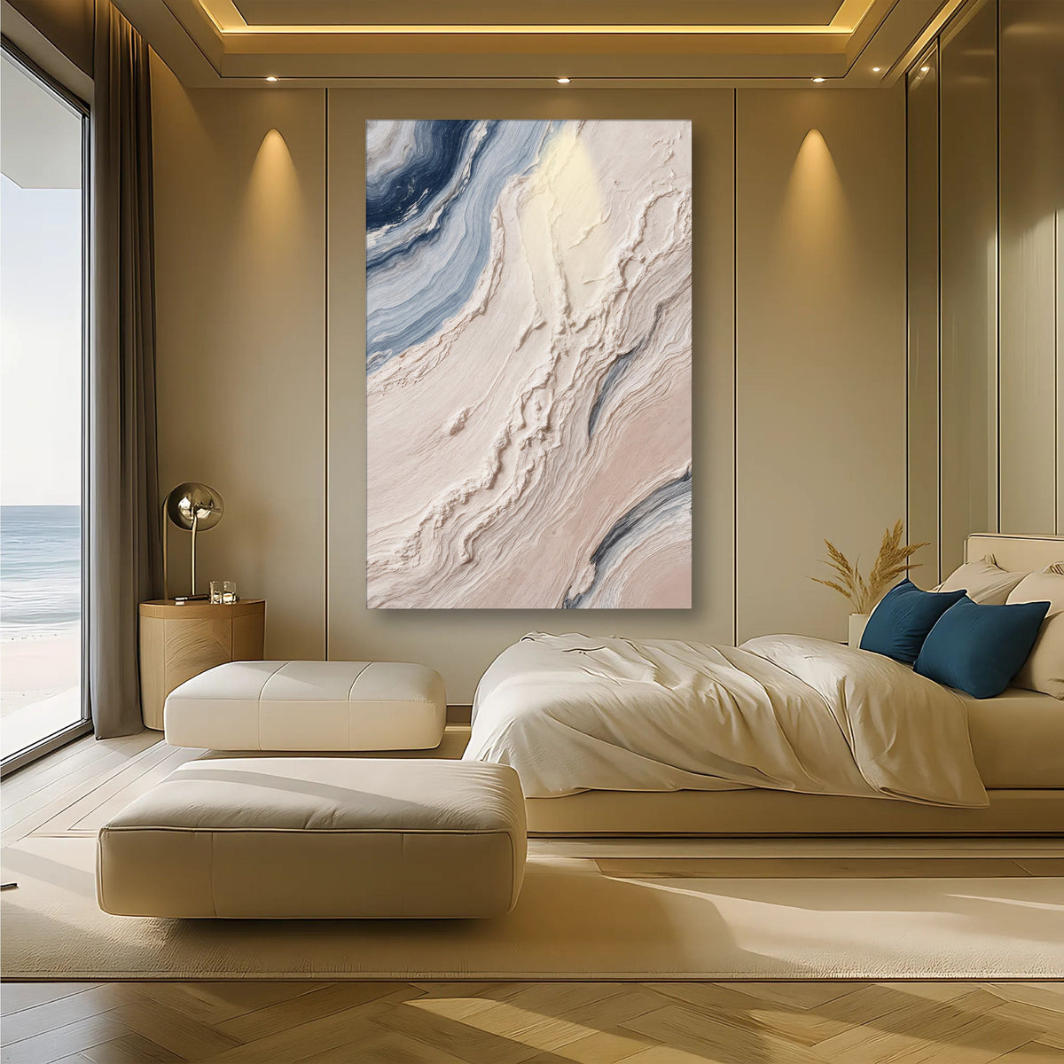 Minimalist Waves Wall Art III by Tailored Canvases