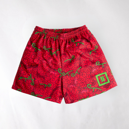Op Op anime mesh shorts with sublimated design