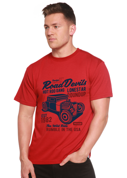 Road Devils men's bamboo graphic T-shirt – view 5
