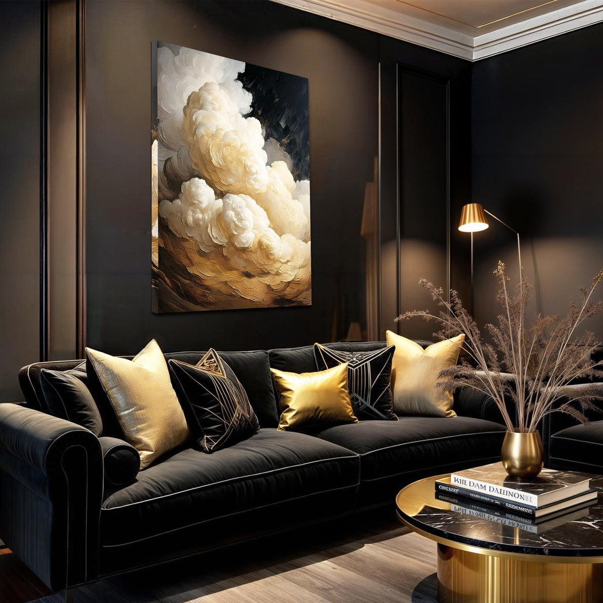 Beige Cloud Abstract Wall Art by Tailored Canvases
