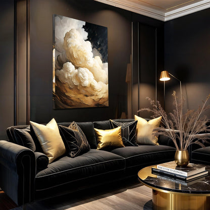 Beige Cloud Abstract Wall Art by Tailored Canvases