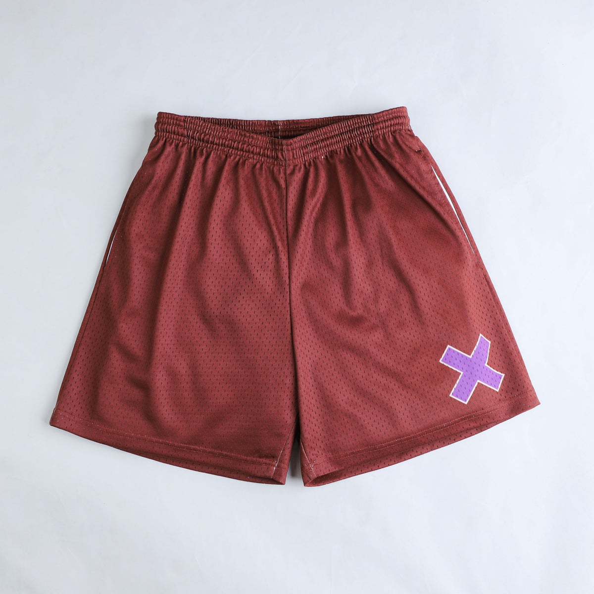Rust basic mesh shorts