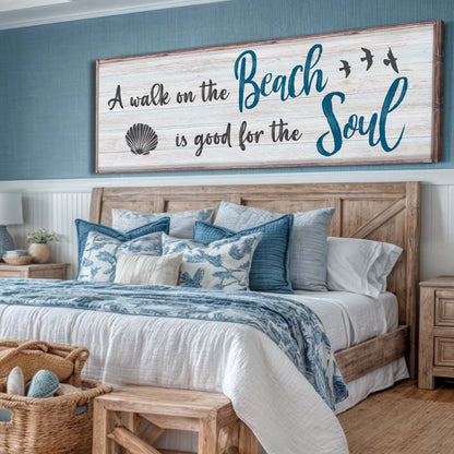 A Walk On The Beach canvas sign II by Tailored Canvases, view 2