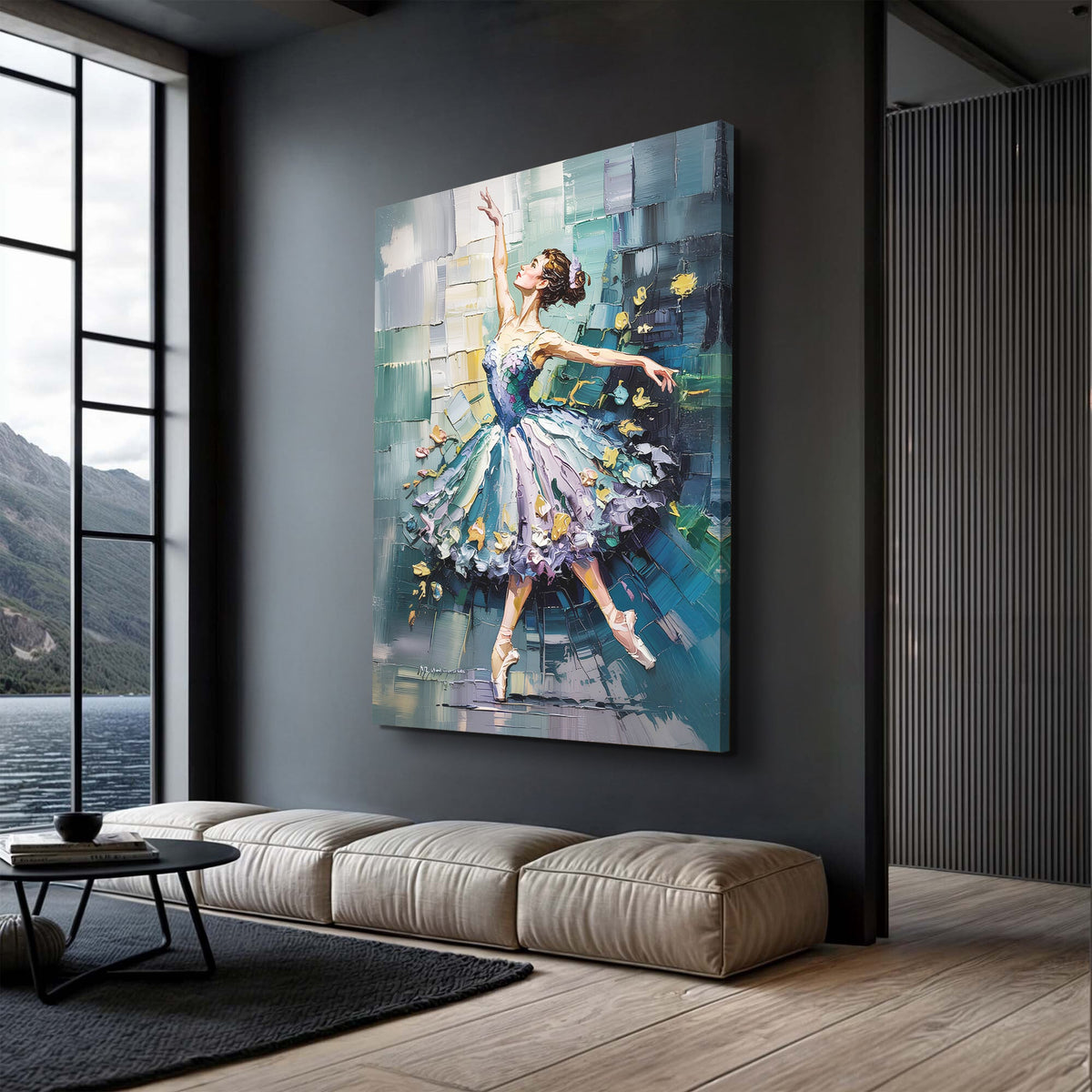 Ballerina Abstract Wall Art by Tailored Canvases