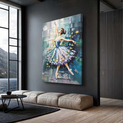 Ballerina Abstract Wall Art by Tailored Canvases