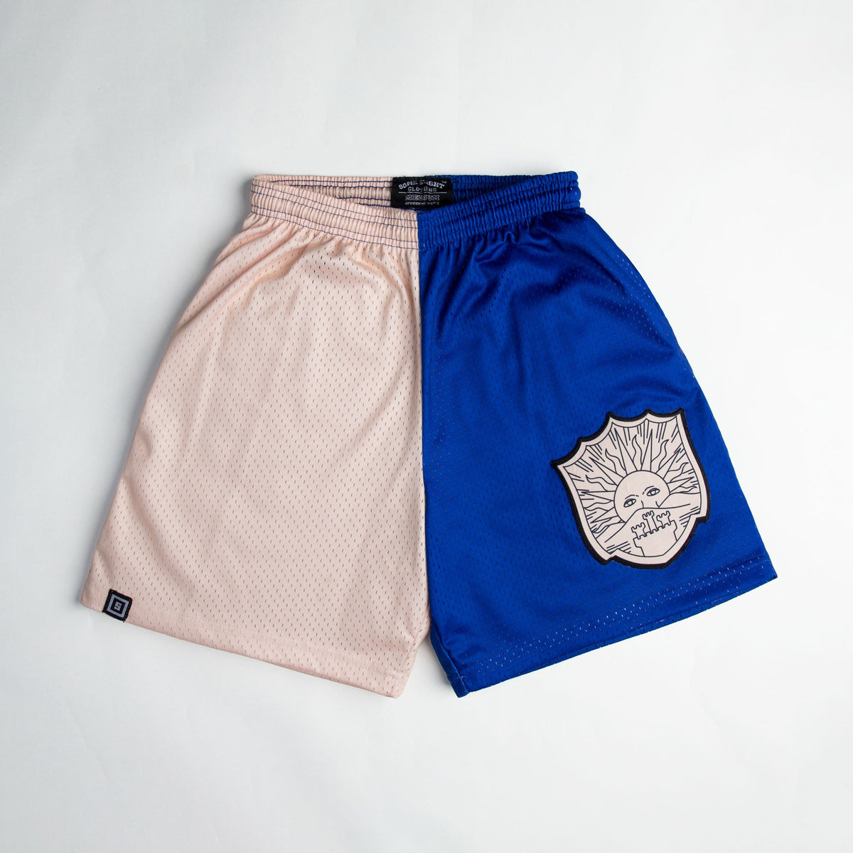 Golden Dawn anime mesh shorts with sublimated design