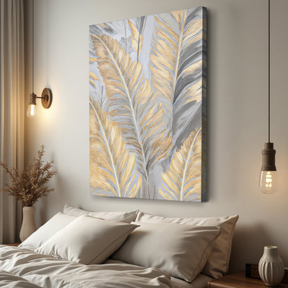 Luxury Gold and Silver Leaf Wall Art by Tailored Canvases