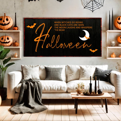 When Witches Halloween Wall Sign by Tailored Canvases