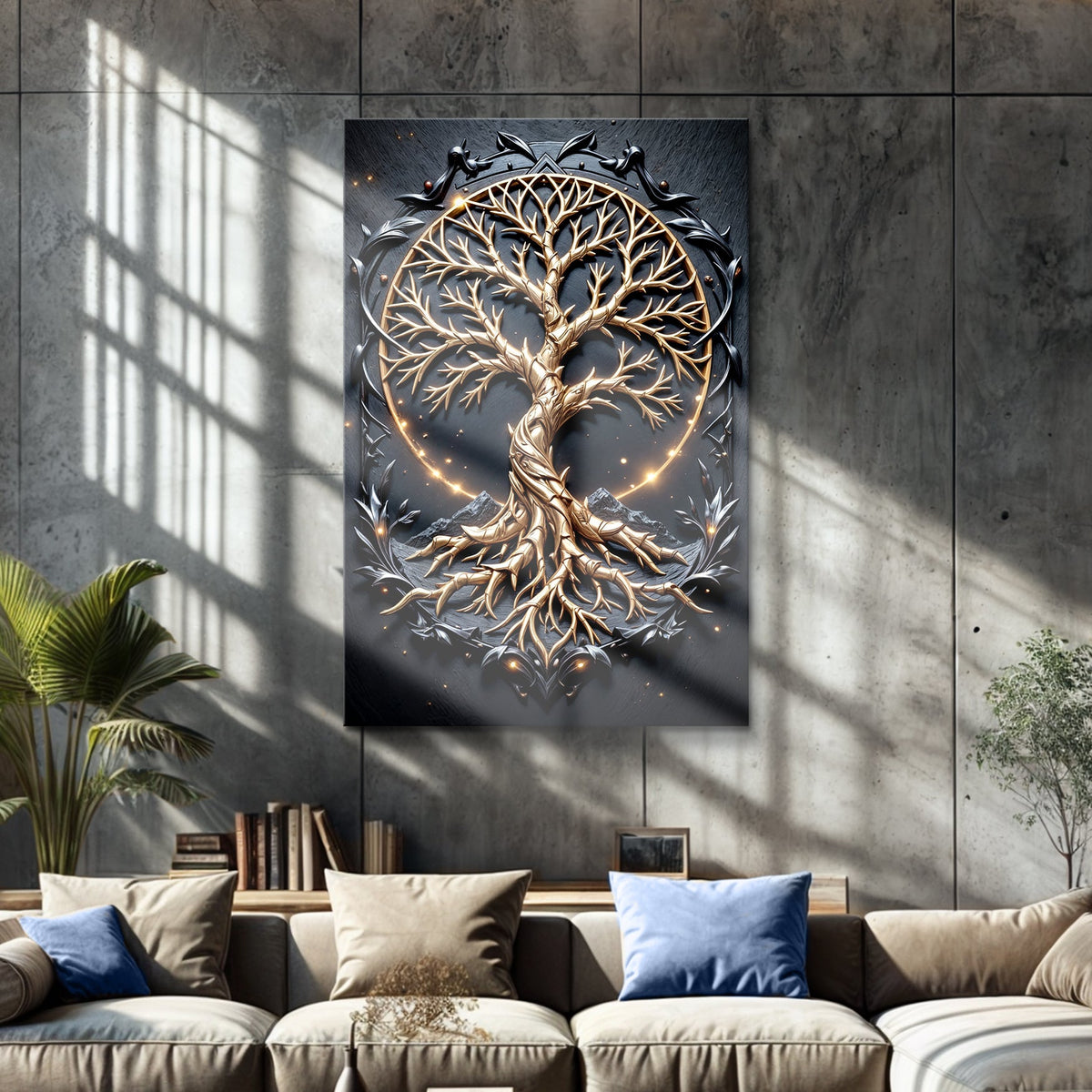 3D Celtic Tree of Life Wall Art II canvas by Tailored Canvases, view 4