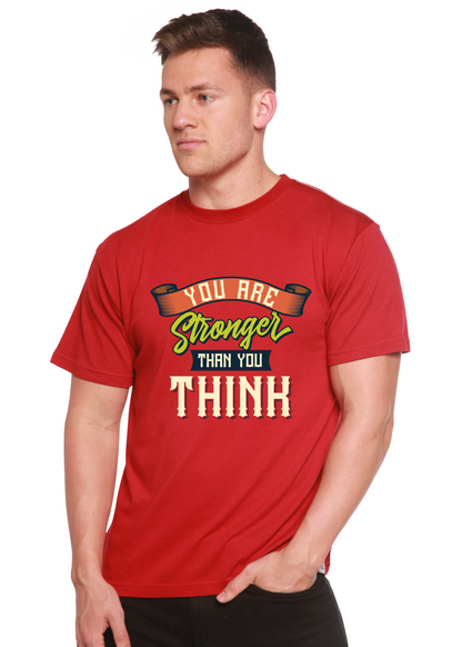 You Are Stronger Than You Think men's bamboo graphic T-shirt – view 6