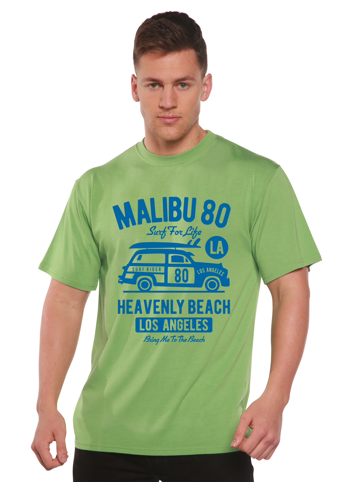 Malibu 80 men's bamboo graphic T-shirt – view 2