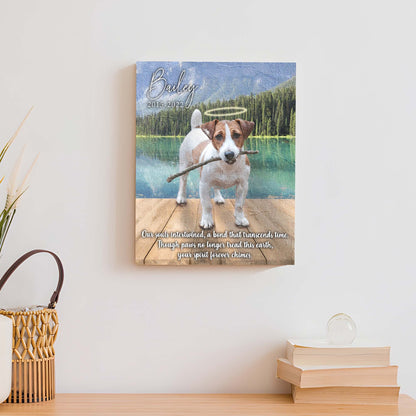 Pet Memorial Sign A Bond That Transcends Time by Tailored Canvases