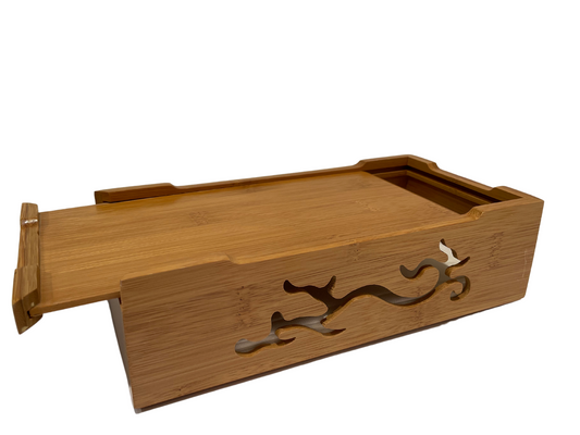 Bamboo dragon tissue box – view 2
