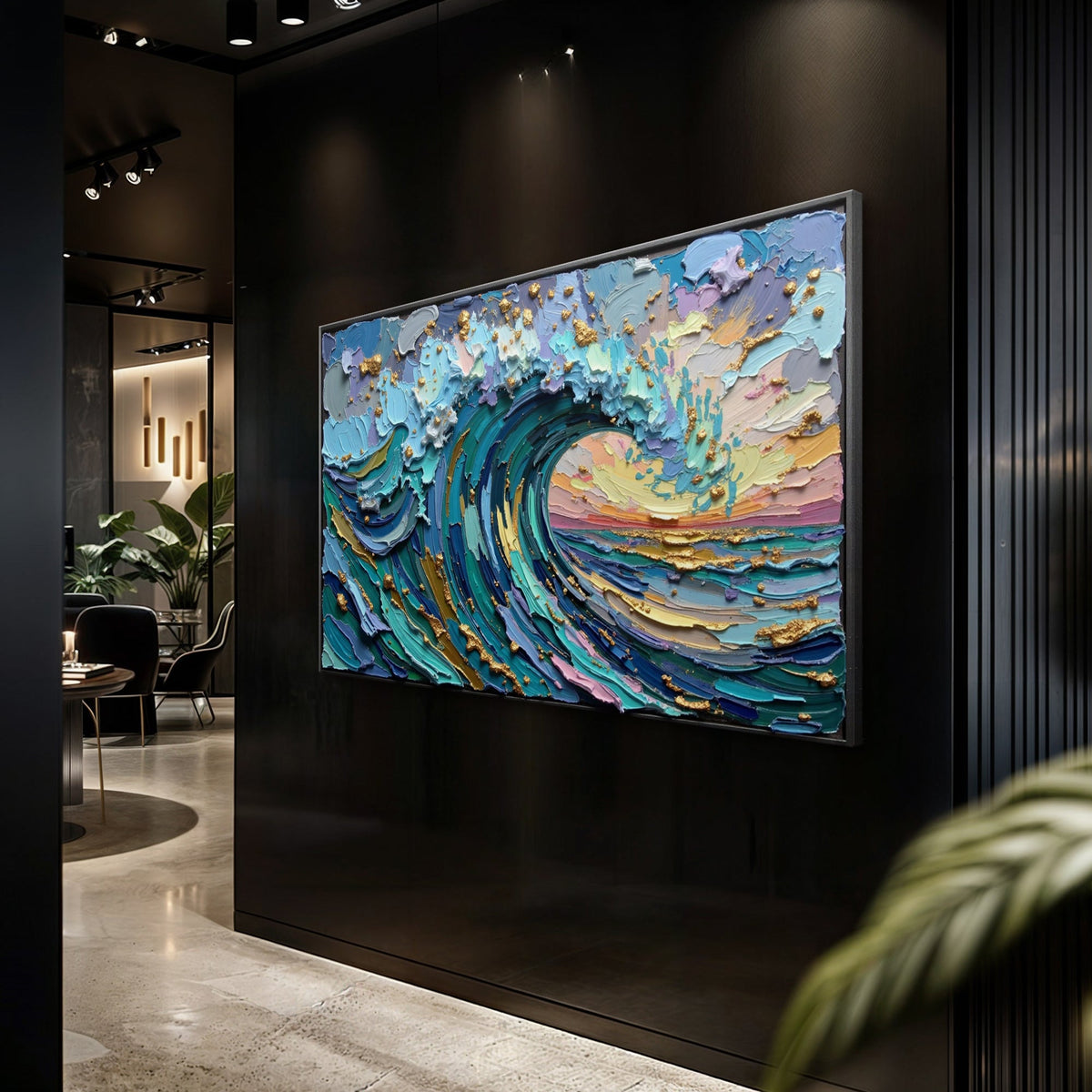 Golden Tide Wall Art by Tailored Canvases