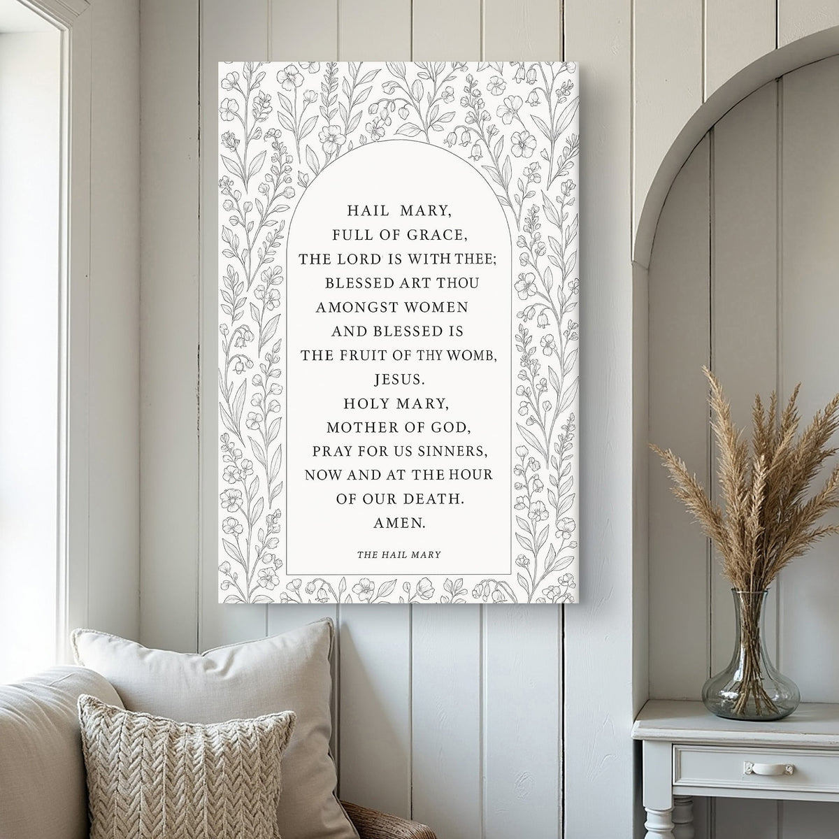 The Hail Mary Faith Sign III by Tailored Canvases