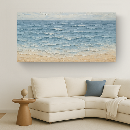 Serene Ocean Wave Coastal Wall Art VI by Tailored Canvases