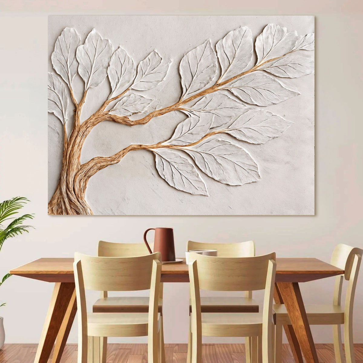 Calm In Ivory Clay Wall Art by Tailored Canvases