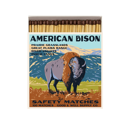 American Bison Cabin Matches by Good & Well Supply Co.