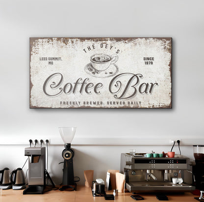 Coffee Bar Sign by Tailored Canvases