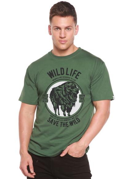 Wild Life men's bamboo graphic T-shirt – view 5