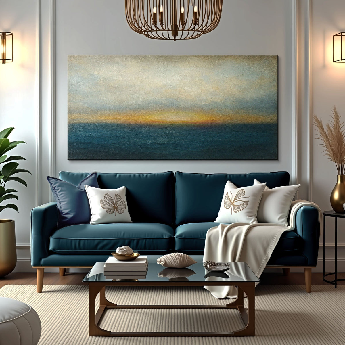 Waterscape Abstract Wall Art V by Tailored Canvases