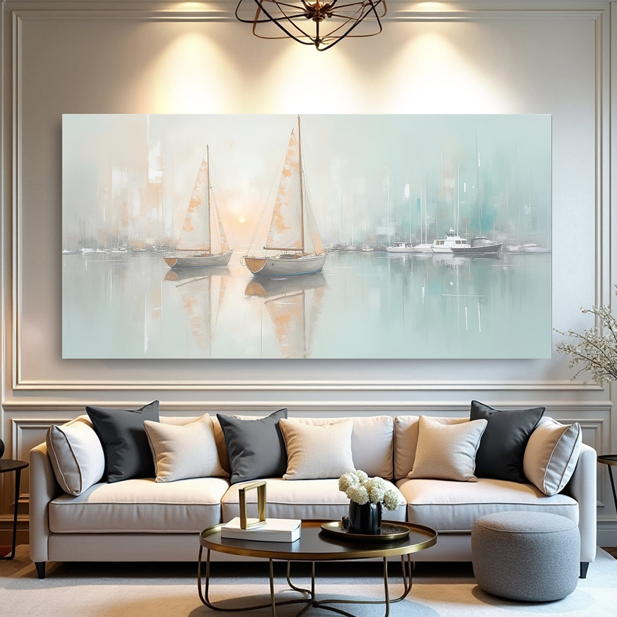 Abstract Pier and Dock Wall Art by Tailored Canvases