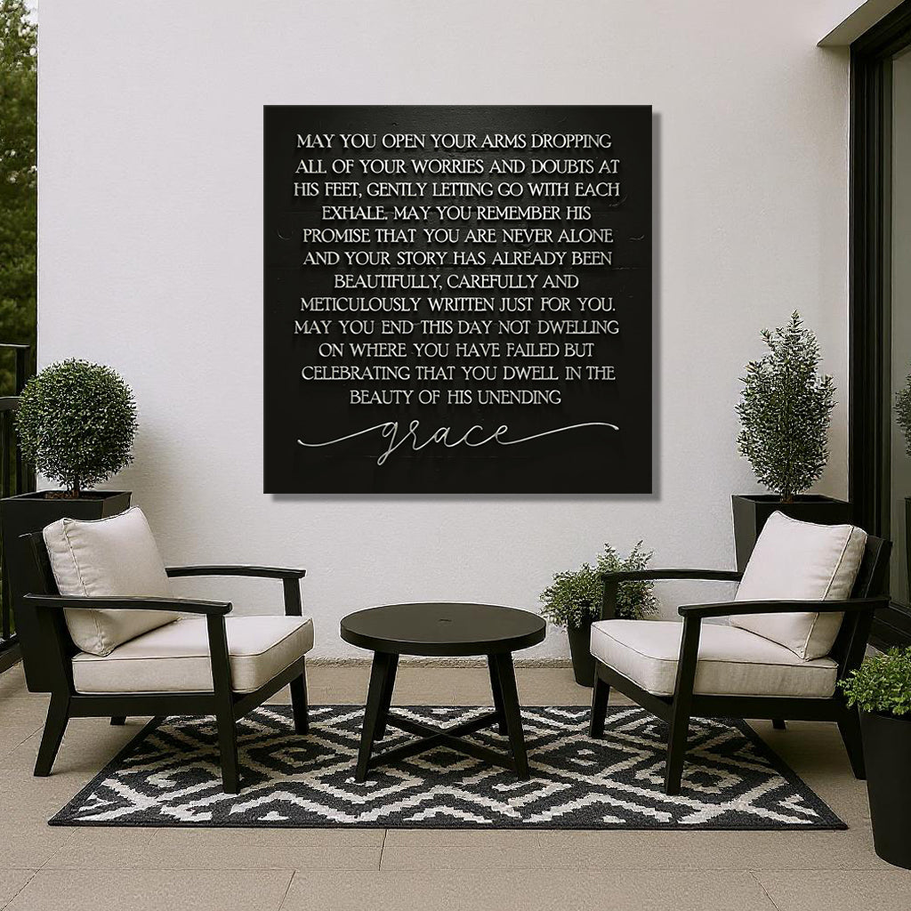 Unending Grace Faith Sign III by Tailored Canvases