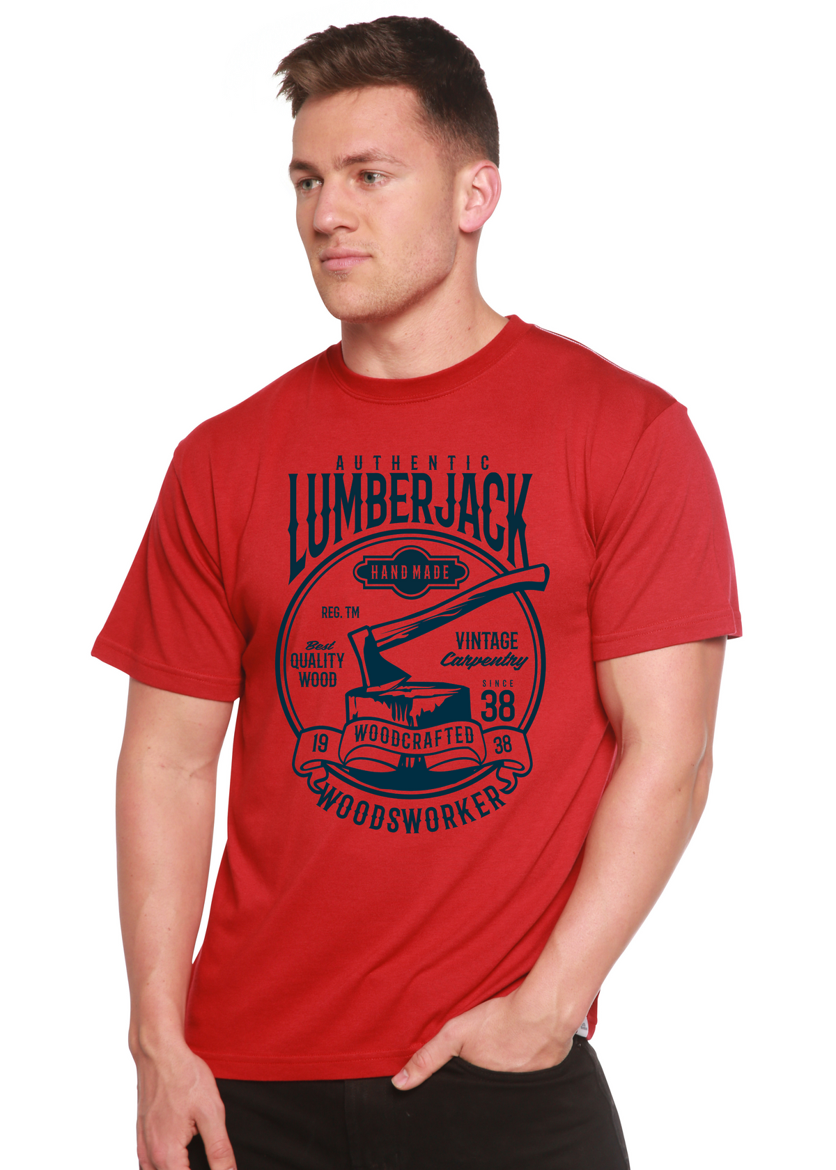 Authentic Lumberjack men's bamboo graphic T-shirt – view 6