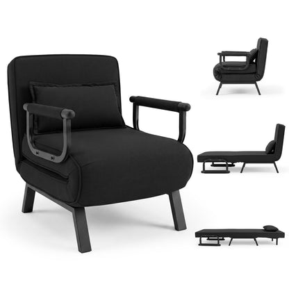 3-in-1 folding sofa bed chair with adjustable backrest by DirectDeals, view 6