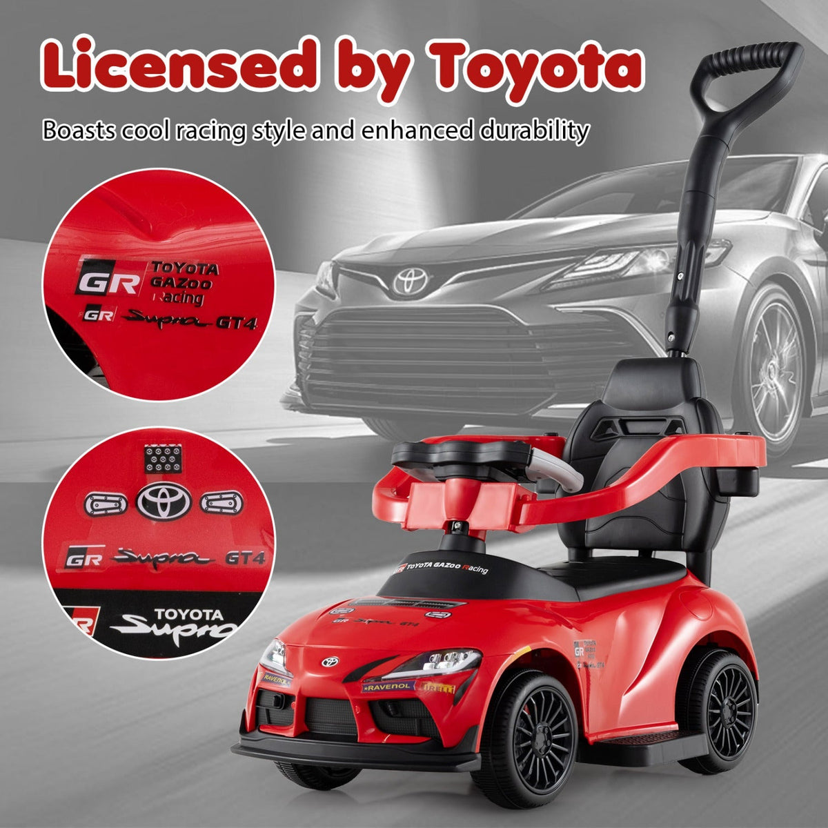 Toyota licensed 3-in-1 toddler push car by GBruno Store, view 31