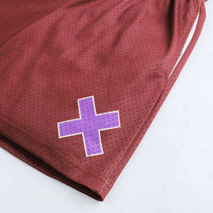Rust mesh shorts – view 2