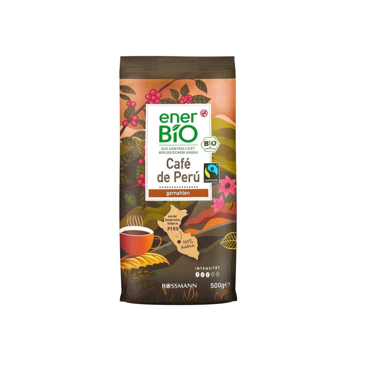 Enerbio Organic Café de Perú Ground Coffee 500g by Beauty Care Bag