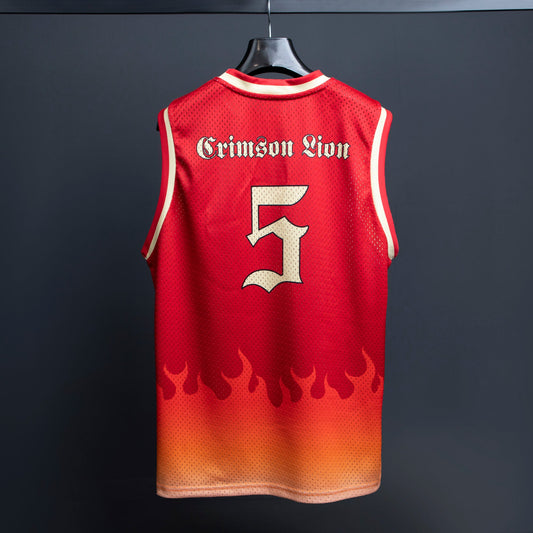 Crimson Lion basketball jersey – view 2