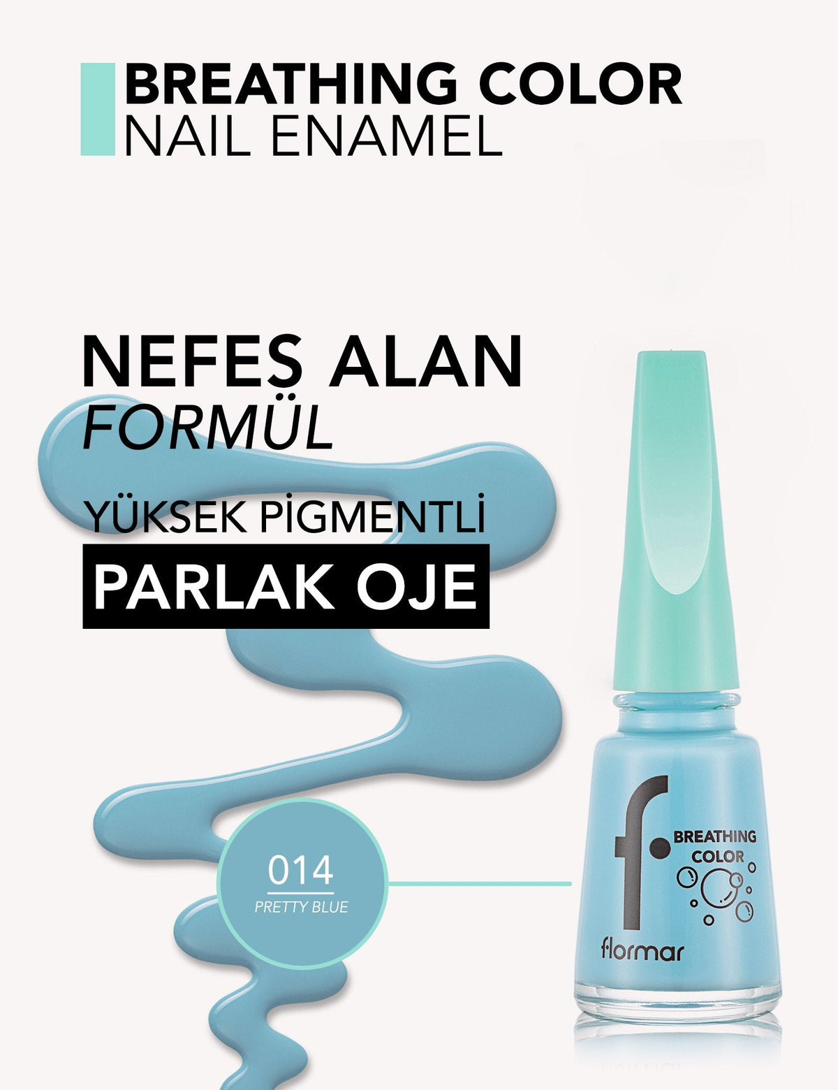 Flormar Breathing Color Breathable High-Pigment Nail Polish by Beauty Care Bag