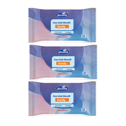 Alouette Pocket Tissues Family Pack Soft & Gentle 3x10 Pack by Beauty Care Bag