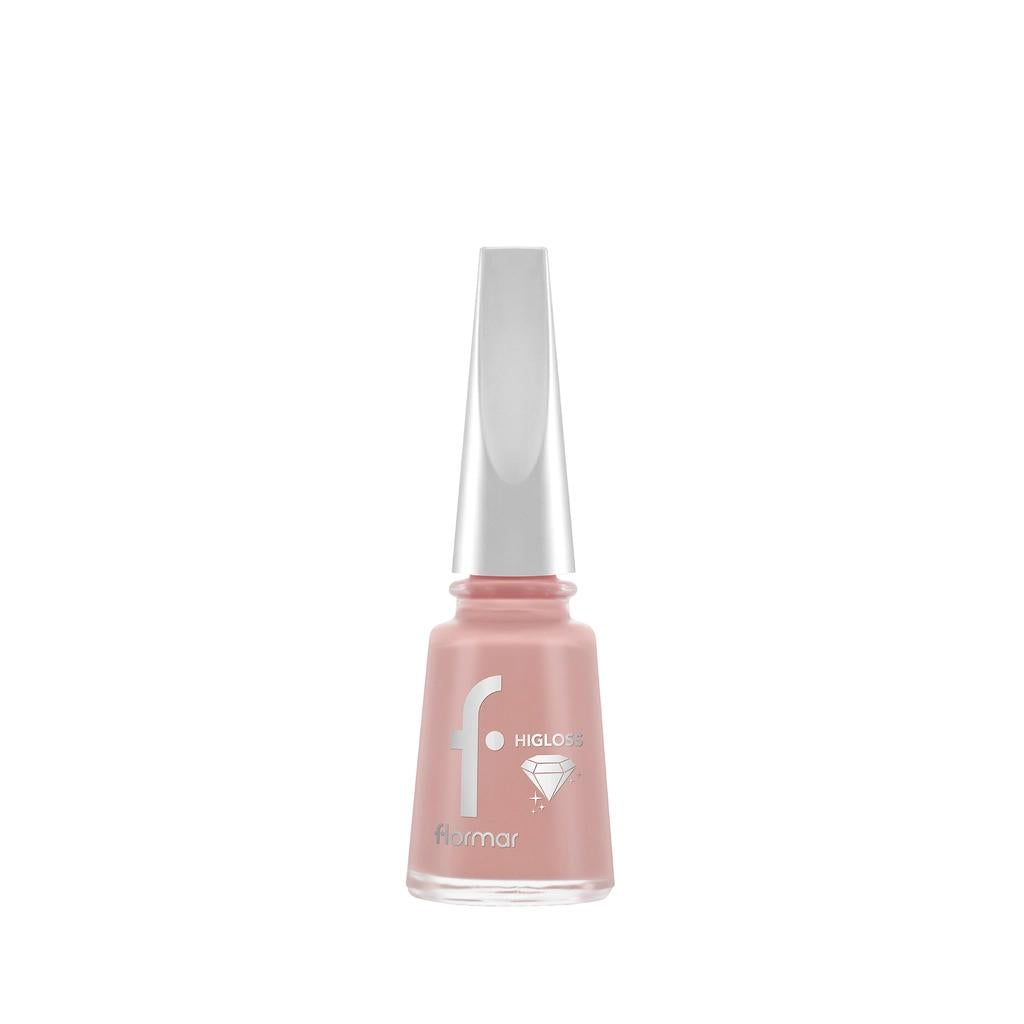Flormar Higloss Long-Lasting Gel Look Nail Polish 003 Antique Pink by Beauty Care Bag