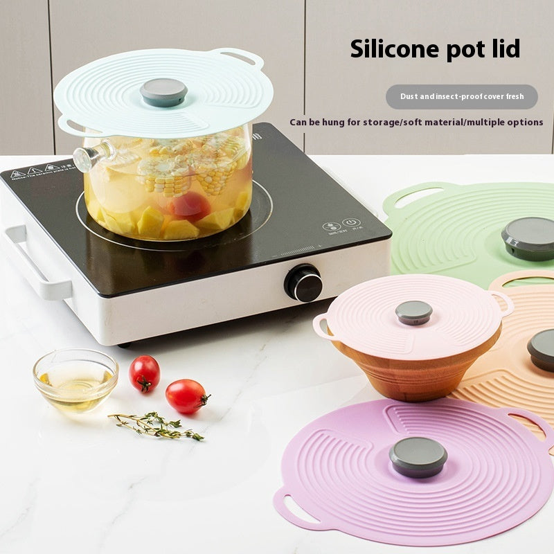 Silicone Pot Cover & Spill-Proof Container Lid by SmartPursue™