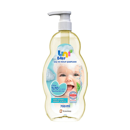 Uni Baby Natural Hypoallergenic Baby Shampoo & Body Wash - Gentle, Moisturizing, Dermatologically Tested - 23.69 fl oz by Beauty Care Bag