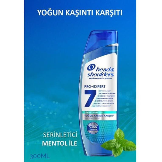 Head & Shoulders Pro-Expert Anti-Dandruff Shampoo with Mint & Menthol for Itch Relief - 7 Benefits in 1 by Beauty Care Bag