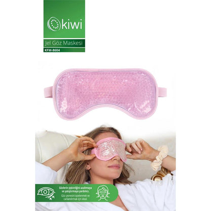 Kiwi Gel Eye Mask KFM-8604 Cooling & Soothing by Beauty Care Bag