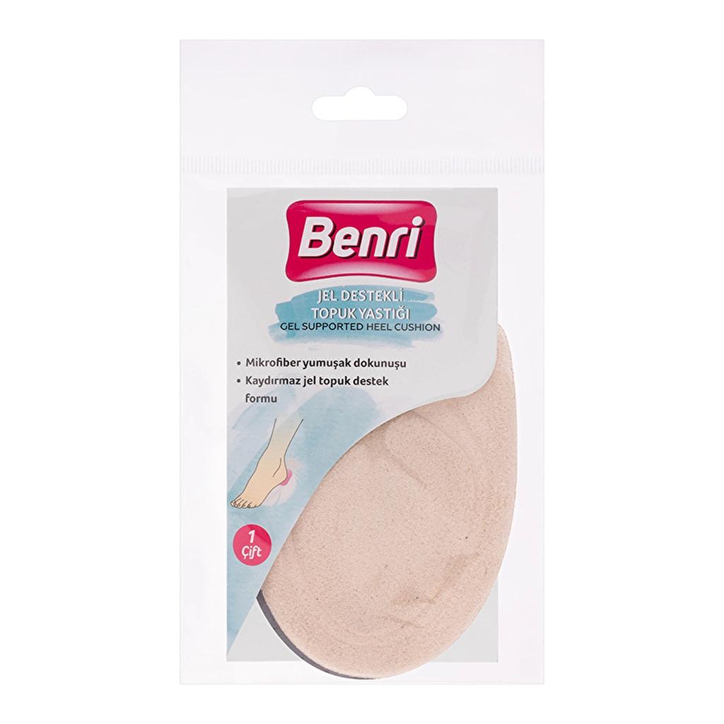 Benri Gel Heel Cushions for All-Day Comfort 1 Pair by Beauty Care Bag