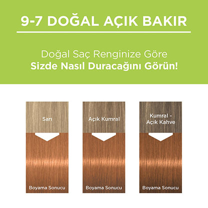 Palette hair dye 9-7 Light Copper – view 3