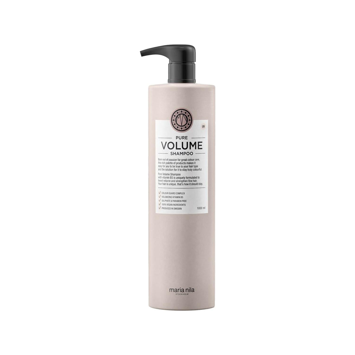 Maria Nila Sulfate-Free Volumizing Shampoo - 1000ml Pure Volume for Gentle Hair Care by Beauty Care Bag