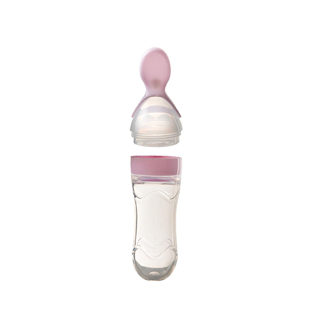 Babyjem Baby Squeeze Spoon - BPA-Free, One-Handed Feeding, Silicone Baby Feeding Utensils, Baby Feeding Accessories, Baby Feeding Spoon by Beauty Care Bag