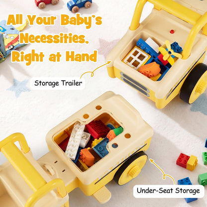 4-in-1 Ride On Push Car with Music and StorageRide On ToyTorqelo.com
