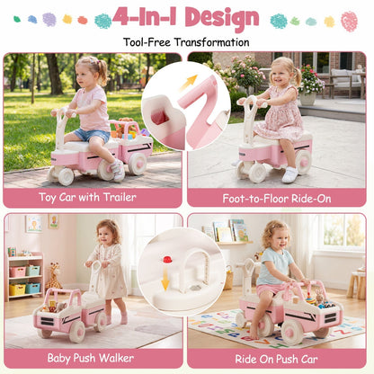 4-in-1 Ride On Push Car with Music and StorageRide On ToyTorqelo.com